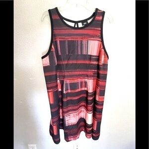 MOSSIMO pink and black all over print dress -XXL